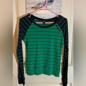 EMPYRE Women Sz-M Long Sleeve Teeshirt-Super Cute Striped Top, Great 4 Layering